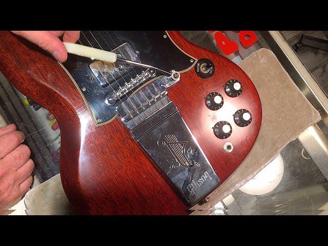 How to tighten a vintage Maestro Vibrola bar - 1969 Gibson SG Standard