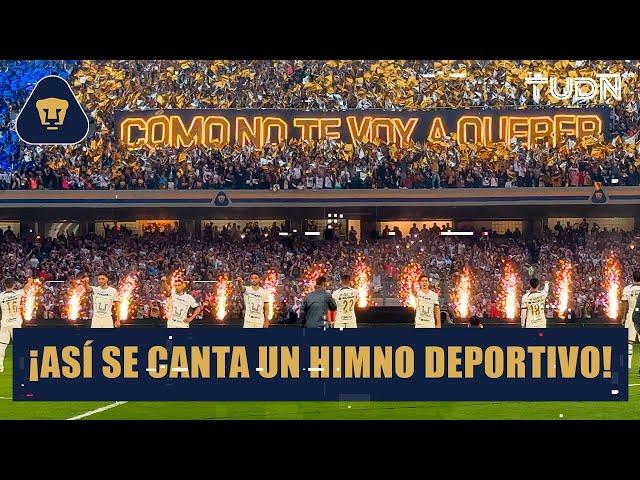 ¡UNA LOCURA!  Así vivió C.U. el Himno Universitario en el Pumas vs Chivas | TUDN