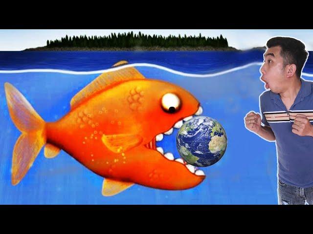 control the little fish to cross the ocean to eat the whole world | Tasty Blue