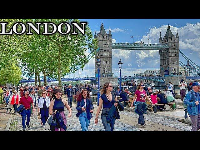 LONDON WALK 2024 | London Summer Walking Tour | London Tower Bridge to Borough Market [4K HDR]