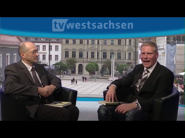 Richter Stephan Zantke im Studio bei TV Westsachsen