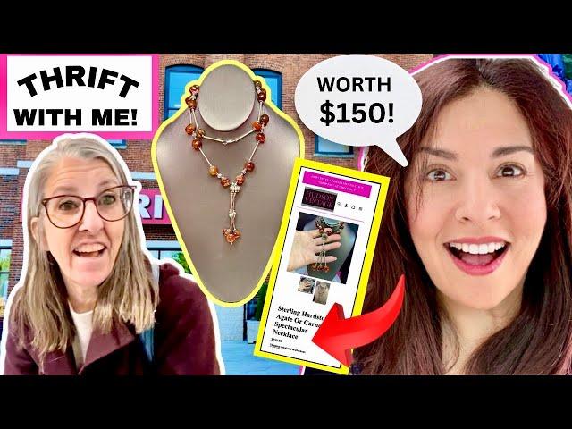 The Niche Lady Watched Me Thrift Shop 20 Pieces Of Great Vintage Jewelry! Thrift With Me!