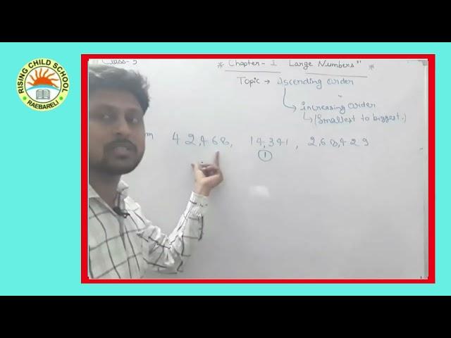 Mathematics of Chapter 1 (Topic - Ascending Order)