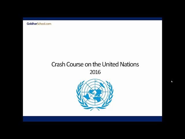Crash Course on United Nations - 2016