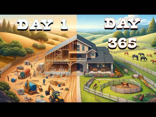 I Spent 1 Year Transforming Land into a Luxury Horse Estate!