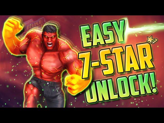 *EASY 7-STAR RED HULK* For New Players! - Marvel Strike Force