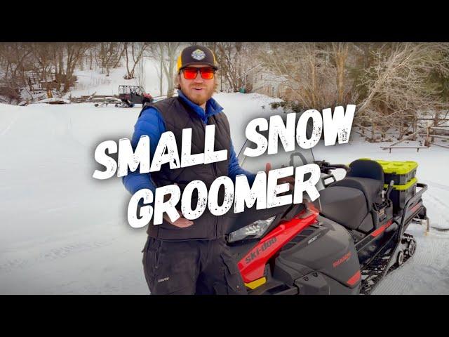 Small Trail Snowmobile Snow Groomer (Path master Standard with wing set)