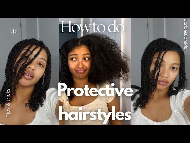 HOW TO DO A PROTECTIVE HAIRSTYLE | 3C hair type + preventing hair loss + tips + more!