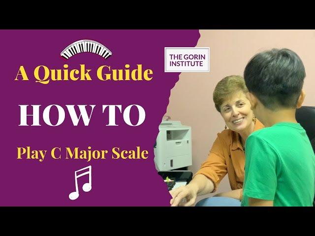 How to Play C Major Scale 2 Octaves. Piano Tutorial. Irina Gorin. Jerry (7)