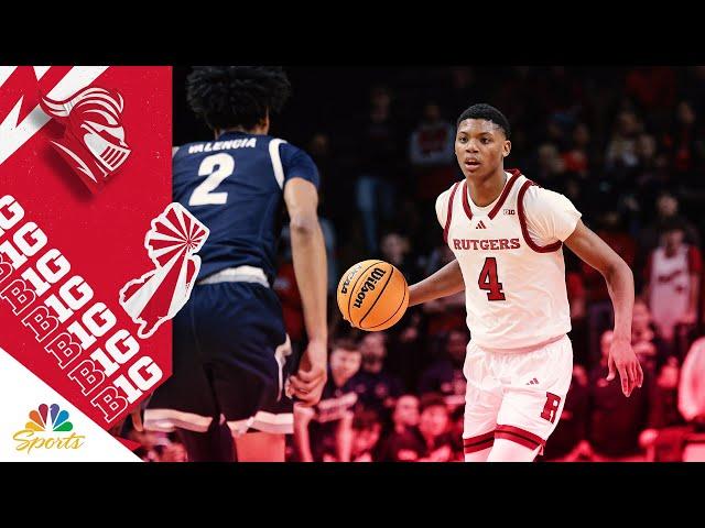 Ace Bailey highlights from Rutgers’ win vs. Merrimack | Big Ten on NBC