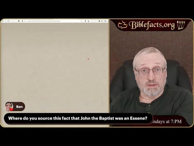 Q&A: What source says that John the Baptist was an Essene