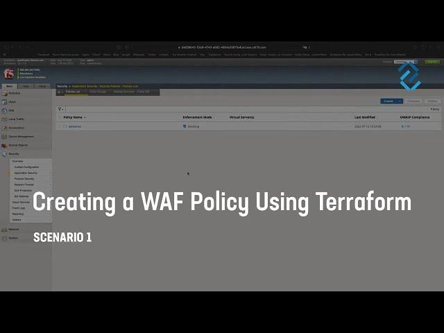 Creating a BIG-IP Advanced WAF Policy