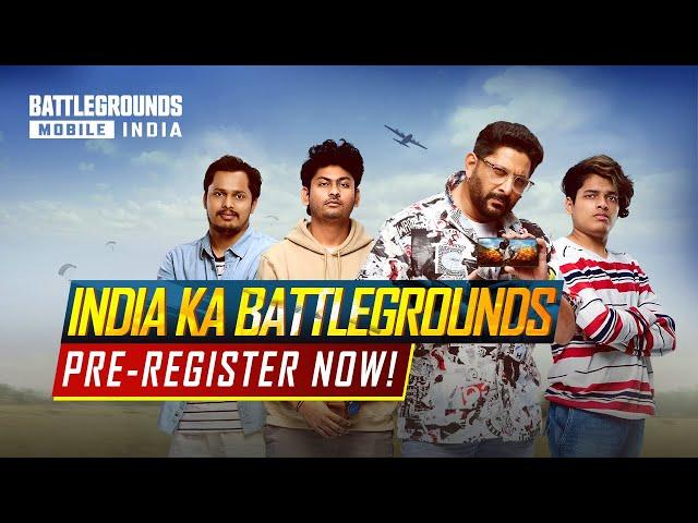 Pre-Register BATTLEGROUNDS MOBILE INDIA