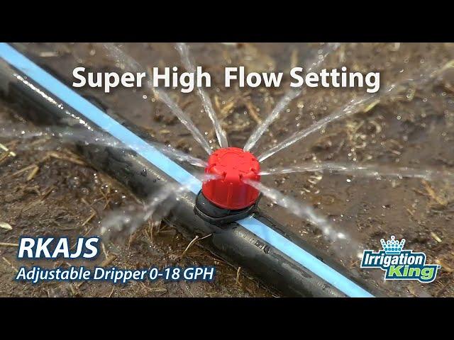 IrrigationKing Adjustable Dripper 0-18.5 GPH (0-70 LPH)