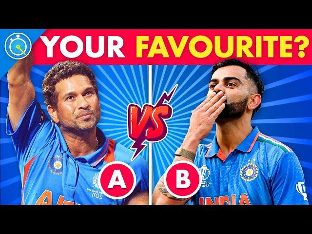 Which Player Do You Prefer? - LEGENDS vs CURRENT Edition | Cricket Quiz