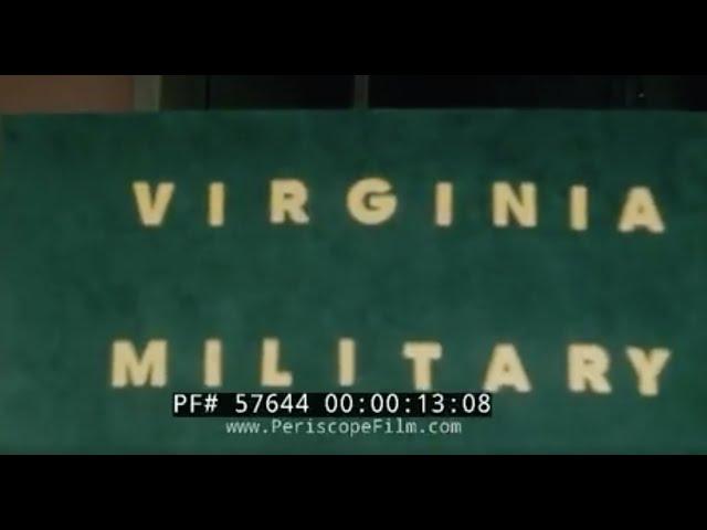 1958 HOME MOVIE   VIRGINIA MILITARY ACADEMY  VMI   MOCK BATTLE EXERCISE w/ TANKS  57644