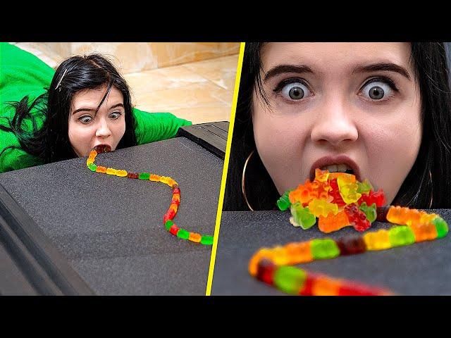 Gummy Bears Challenge! Gummy Bears Hacks!