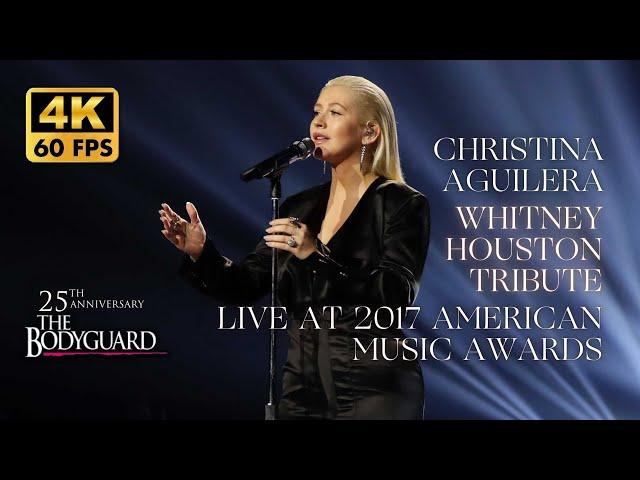 [Full] Christina Aguilera - Whitney Houston Tribute (Live at 2017 American Music Awards) [4K]