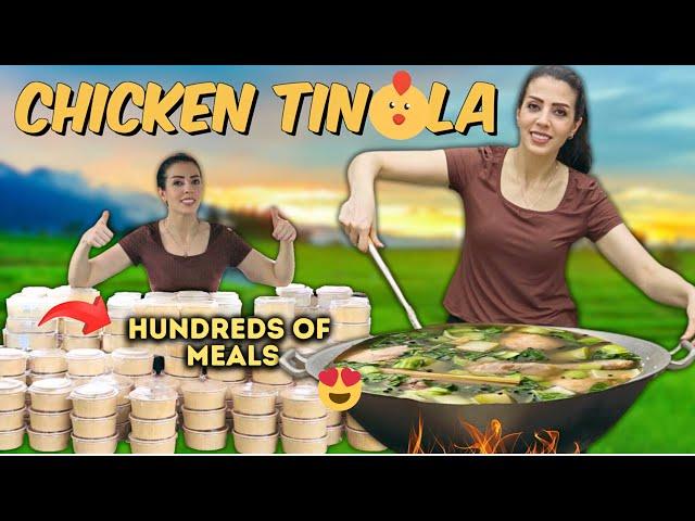 Cooking GIANT TINOLA For the FIRST TIME & Giving Away for FREE 