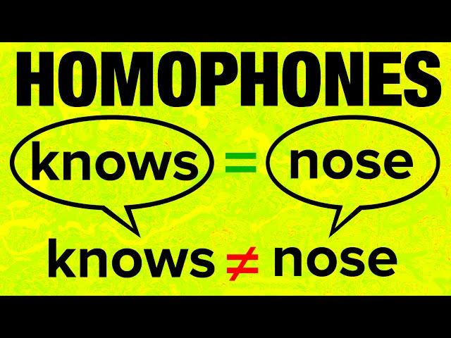 500+ American English Homophones with Pronunciation