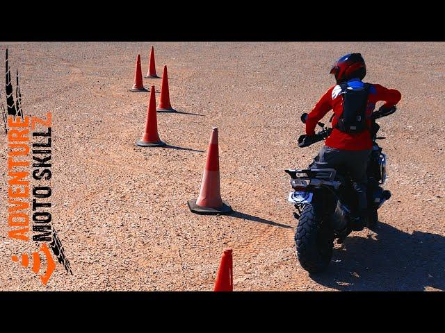 ADV Motorcycle Training Tips With Cones - All Skill Levels