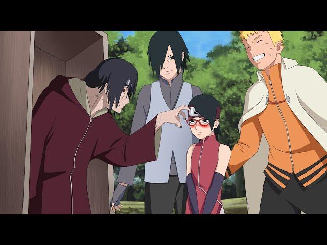 Itachi revives to meet with Sarada, Sasuke and naruto to tell his story and face the Otsutsuki clan