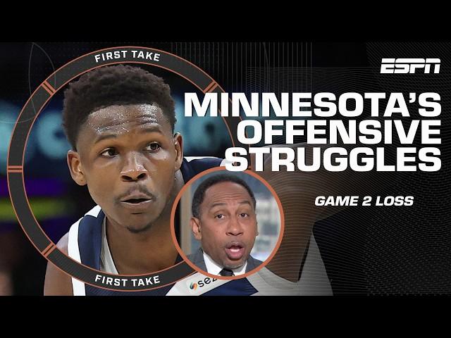 Minnesota looked 'DISCOMBOBULATED' - Stephen A. slams Wolves for offensive struggles | First Take