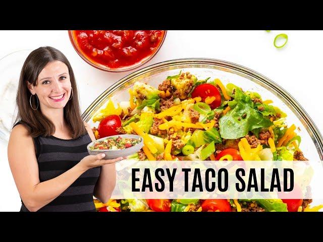 Healthy TACO SALAD RECIPE: Easy In 20 Minutes!