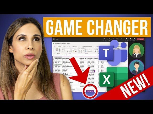 How to use Excel LIVE in Teams Meetings - Realtime collaboration