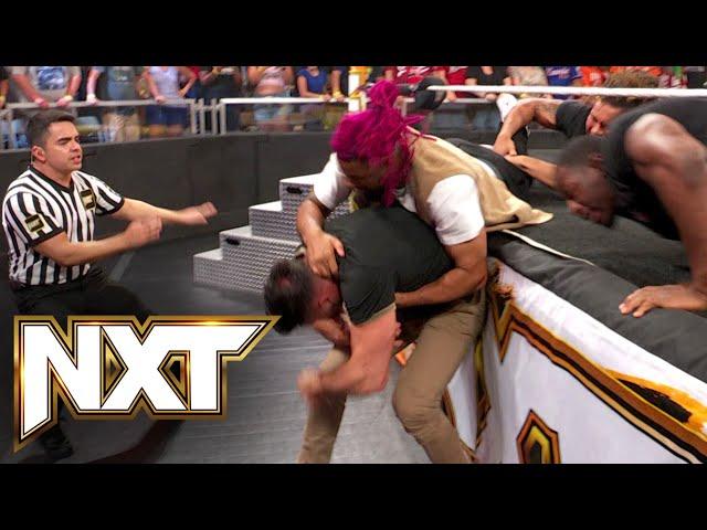 EXCLUSIVE FOOTAGE: Oro Mensah jumps Ethan Page after NXT goes off the air