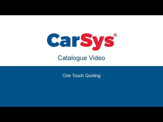 LKQ Euro Car Parts | CarSys One Touch Quoting