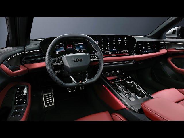 New AUDI A5 2025 - MODERN INTERIOR details (3 SCREENS & AMBIENT lights)