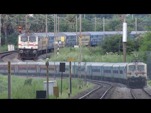 Beautiful Secunderabad Route CURVE Trains | High Speed CURVING Trains | Indian Railways