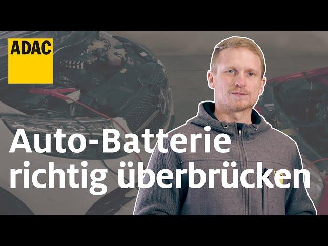 Starthilfe geben: Die Auto-Batterie richtig überbrücken | Einfach. Selber. Machen. | ADAC