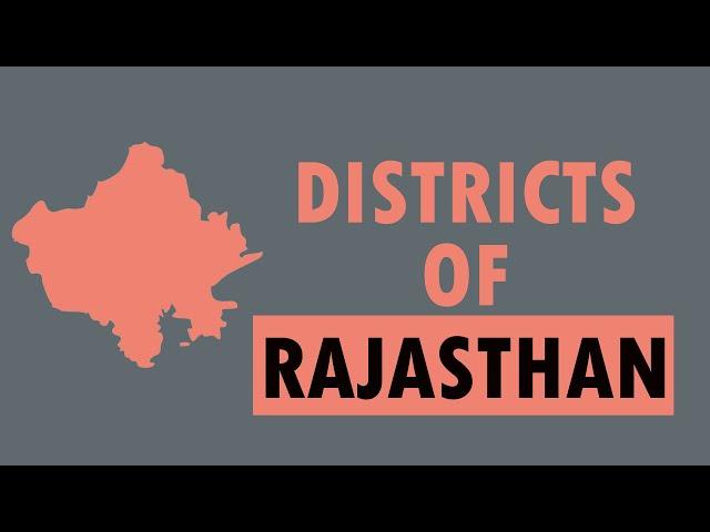 Districts of Rajasthan || List of Districts of Rajasthan