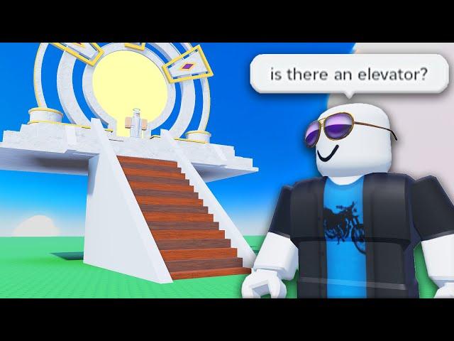 i built a staircase to heaven in Roblox...