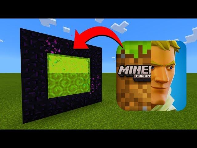 How To Make A Portal To The Minecraft vs Fortnite Dimension in Minecraft!