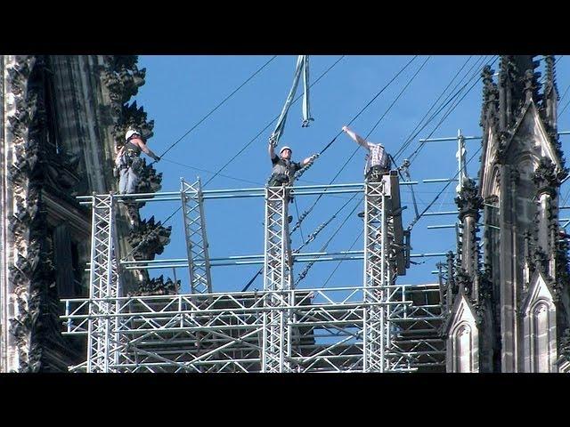 Kölner Dom - Demontage des 2. Hängegerüst - Cologne Cathedral Scaffolding - Part 2 Finale