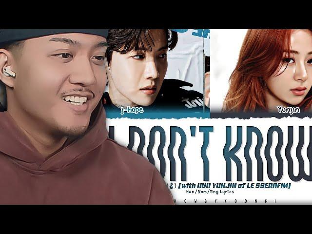 j-hope (제이홉) 'i don’t know' [with YUNJIN of LE SSERAFIM] | REACTIONv