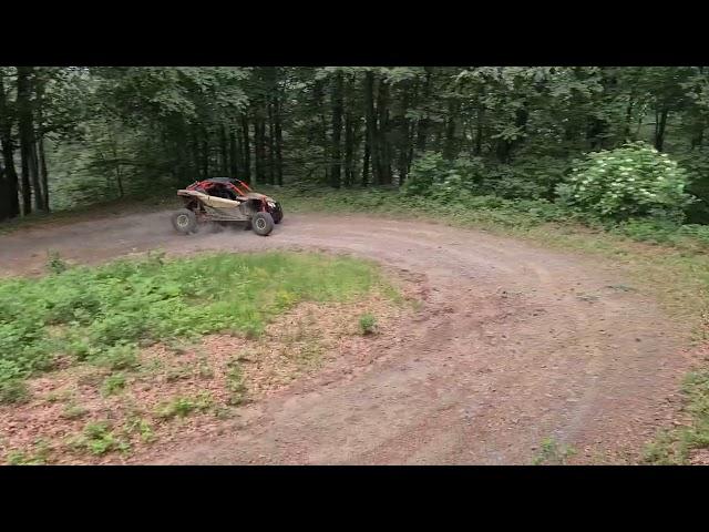 2017 Can Am Maverick X3 XRS drifting