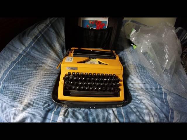 My Brand New Very Old Typewriter - Erika 105