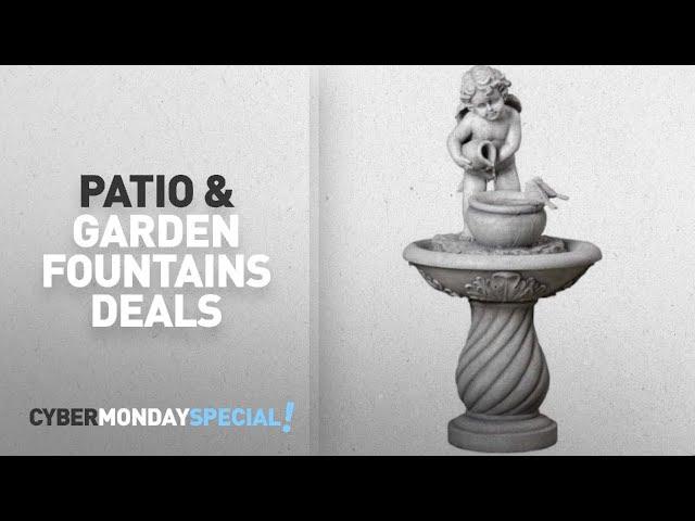 Walmart Top Cyber Monday Patio & Garden Outdoor Fountains Deals: Mainstays Cherub Fountain