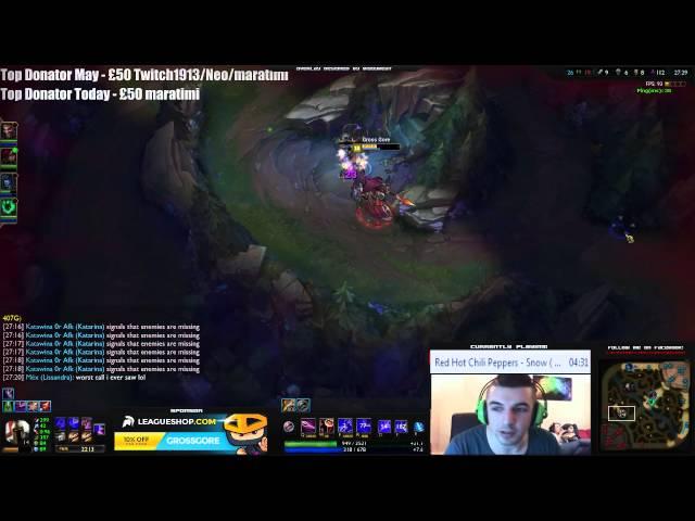 (Short) LoL Stream Highlight | I'm no Saintvicious | Gross Gore | League of Legends