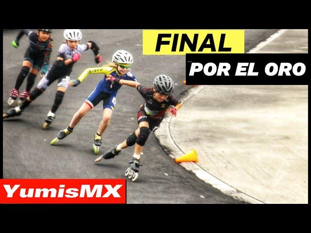 DEBUT nueva categoría MINI Saori luchando por el ORO Copa Morelia 2024 patinaje de velocidad México