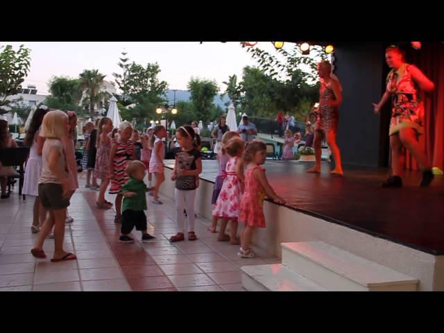 Kids Disco in the Atlantica Princess, Rhodes. The Fast Food Song.