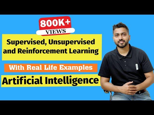 Supervised, Unsupervised and Reinforcement Learning in Artificial Intelligence in Hindi