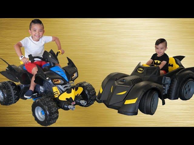 Batmobile Bat Bike Ride On Cars kids Racing Fun With CKN