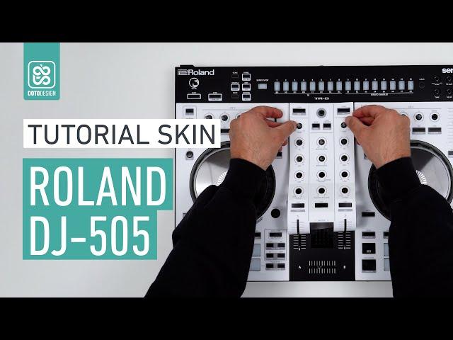 ROLAND DJ-505 White Skin - How to apply a dj controller Skin Tutorial Doto Design