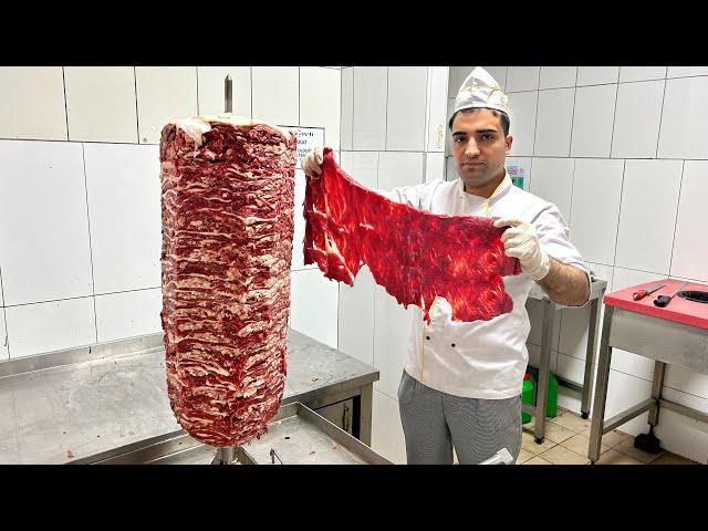 This Chef Might Be Crazy! - He Prepares Delicious Doner Kebab with an Unknown Method