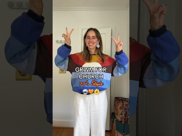 GRWM for Church 70’s Style 🪩 #70s #hippie #christian #churchoutfit